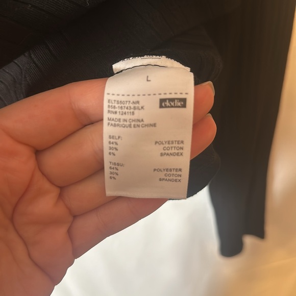 Cropped ribbed long sleeved tee - Picture 5 of 5